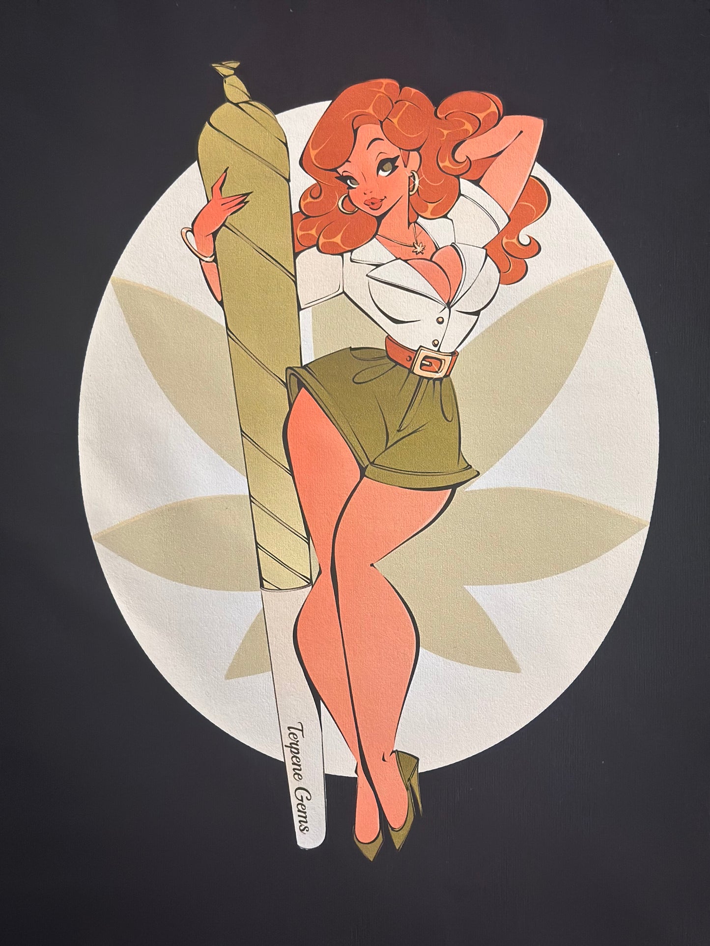 Ruby Terps holding Joint