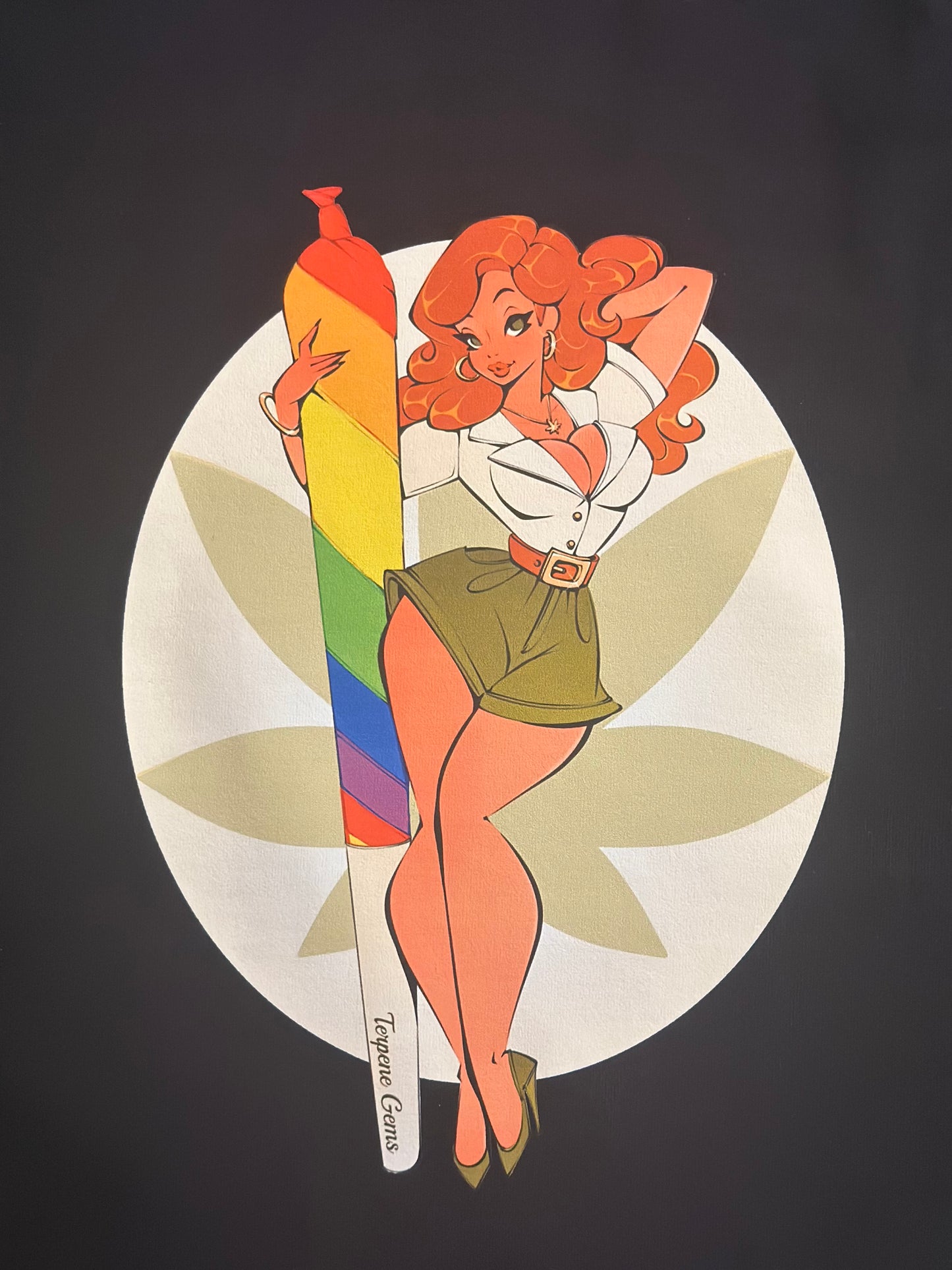 Ruby Terps holding Pride Joint