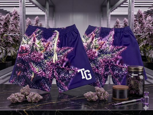 Purple Kush Effect Basketball Shorts